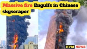 china skyscraper fire