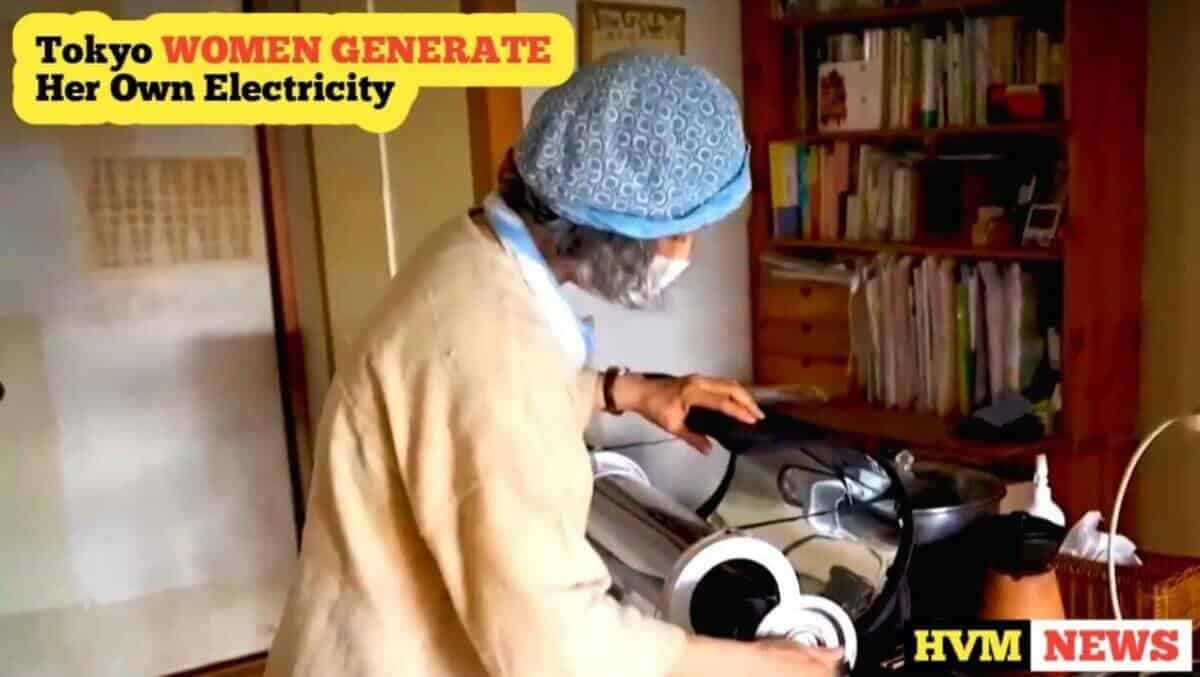 japan women generates electricity