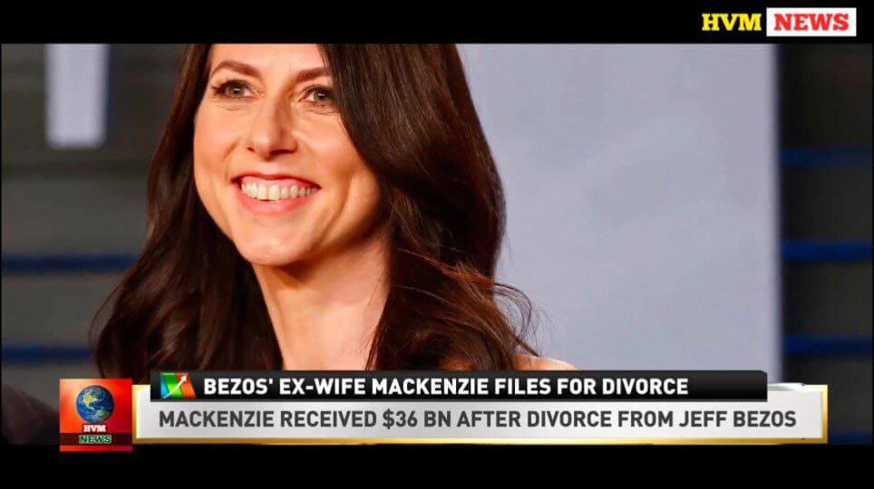 BEZOS' EX-WIFE MACKENZIE FILES FOR DIVORCE