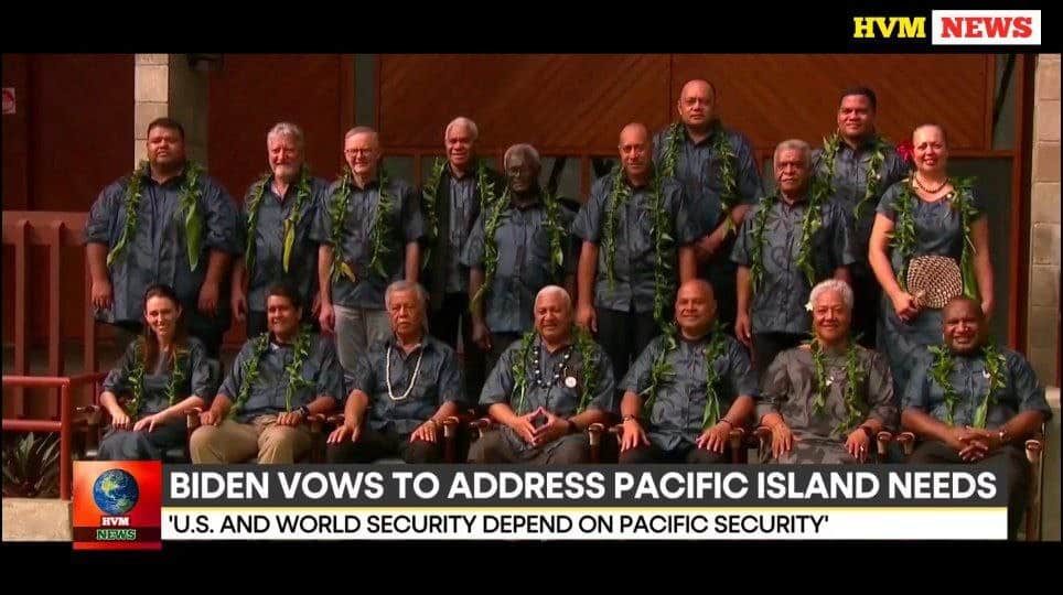 BIDEN VOWS TO ADDRESS PACIFIC ISLAND NEEDS