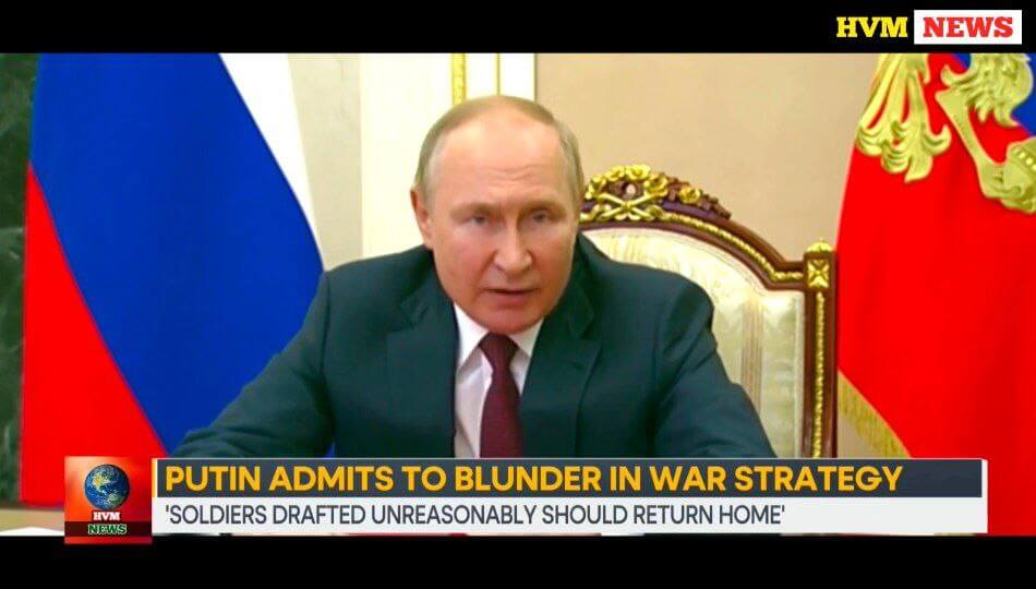 PUTIN TO BLUNDER IN WAY STRATEGY