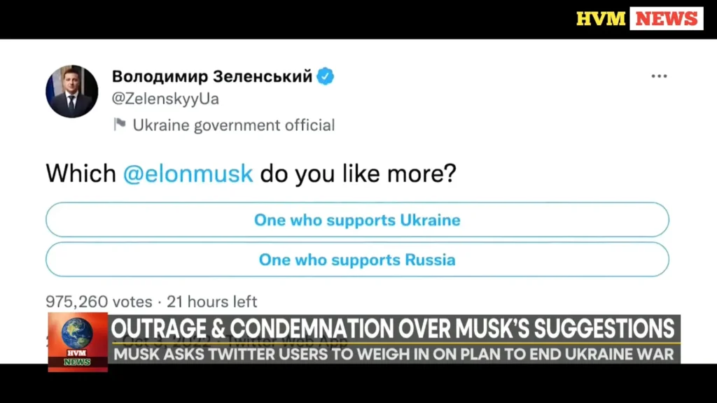 OUTRAGE & CONDEMNATION OVER MUSK'S SUGGESTIONS