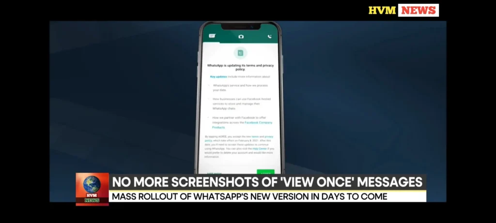 NO MORE SCREENSHOTS OF'VIEW ONCE' MESSAGES