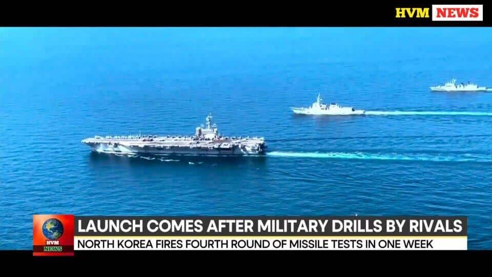 LAUNCH COMES AFTER MILITARY DRILLS BY RIVALS