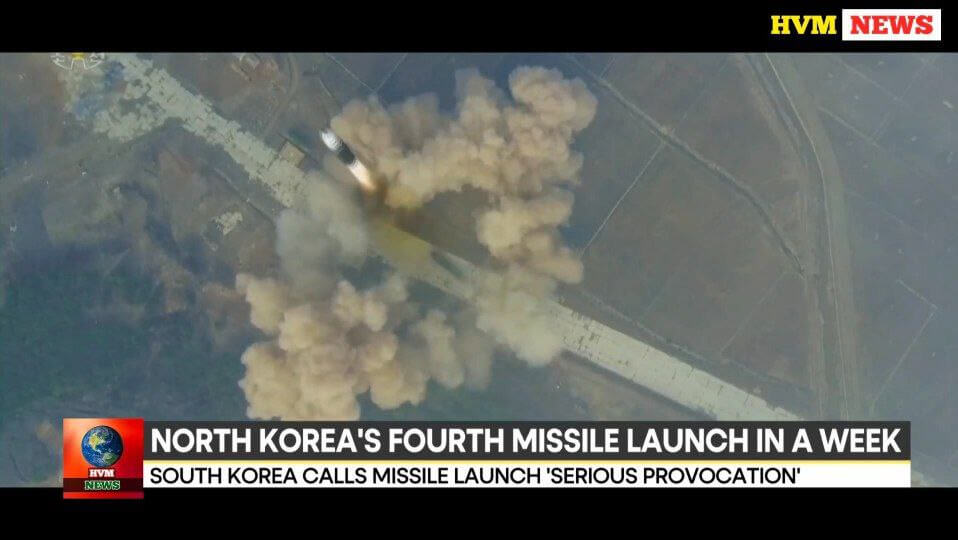 NORTH KOREA'S FOURTH MISSILE LAUNCH IN A WEEK