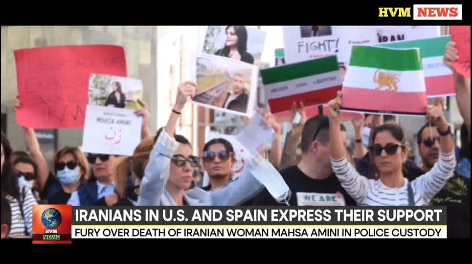 IRANIANS IN U.S. AND SPAIN EXPRESS THEIR SUPPORT