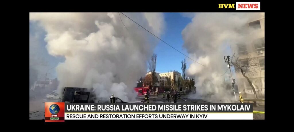 UKRAINE: RUSSIA LAUNCHED MISSILE STRIKES IN MYKOLAIV