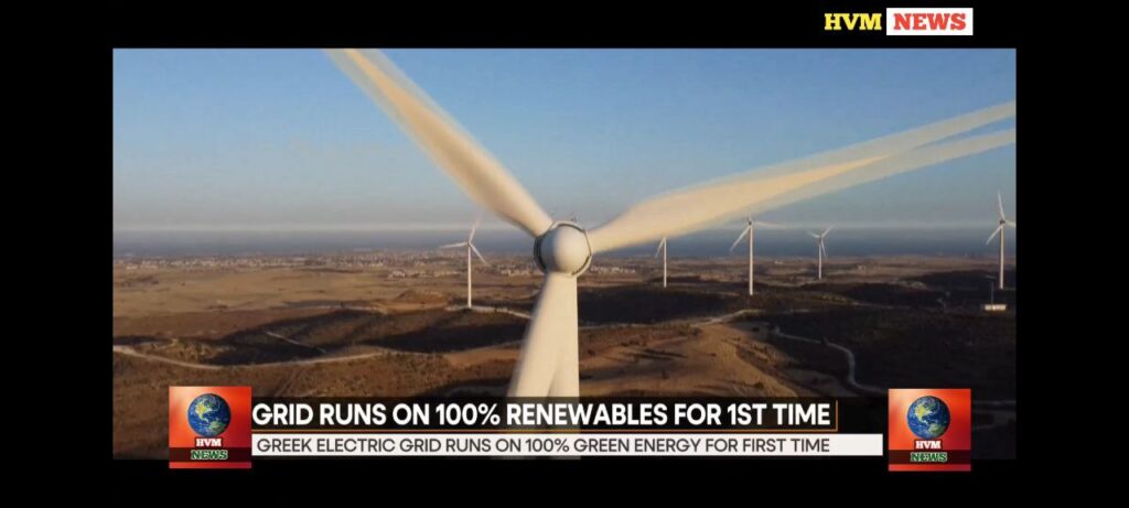 GRID RUNS ON 100% RENEWABLES FOR 1ST TIME