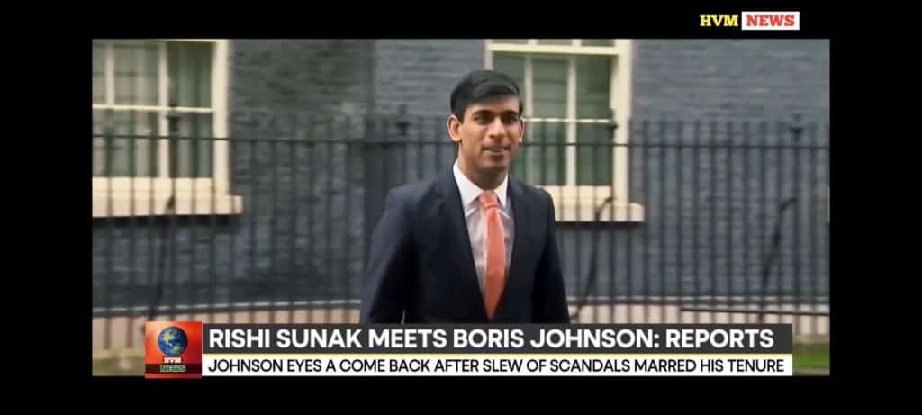 RISHI SUNAK MEETS BORIS JOHNSON