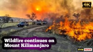 Wildfire continues on Mount Kilimanjaro