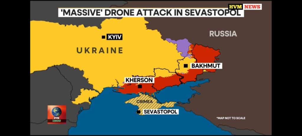 'MASSIVE' DRONE ATTACK IN SEVASTOPOL