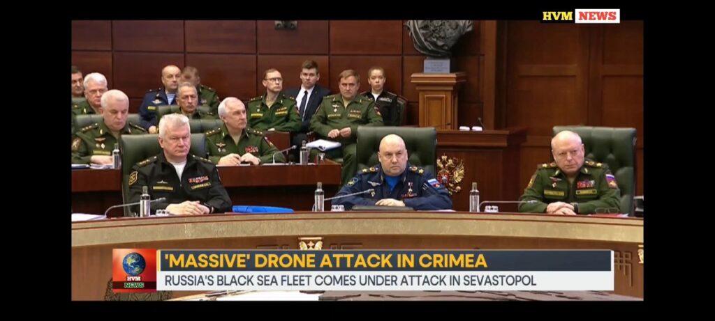 'MASSIVE' DRONE ATTACK IN CRIMEA