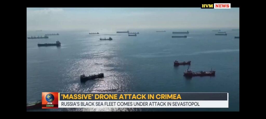 'MASSIVE' DRONE ATTACK IN CRIMEA