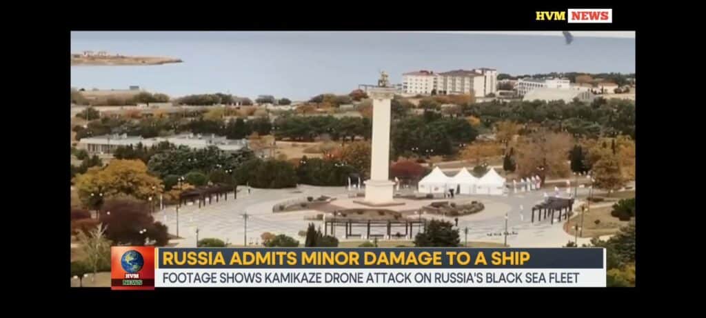 RUSSIA ADMITS MINOR DAMAGE TO A SHIP