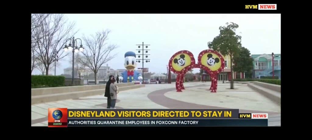 DISNEYLAND VISITORS DIRECTED TO STAY IN