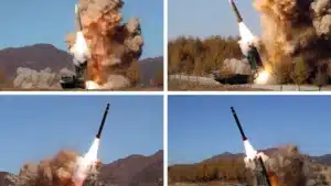 The US responds angrily to China and North Korea and launches an ICBM in test mode.